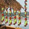 4 Pcs 7.71 ft Hibiscus Flower Garland for Hawaiian Party Decoration Artificial Summer Spring Beach Silk Tropical Garland Plant Floral Vines Hawaiian Leis for Luau Birthday Party Wedding Decor